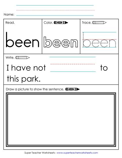 Worksheet 3: Been