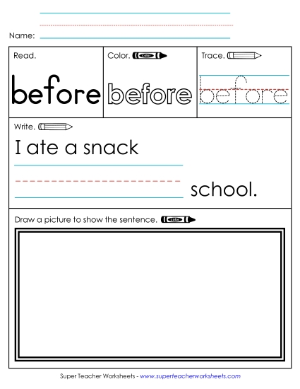 Worksheet 3: Before Worksheet 3: Before