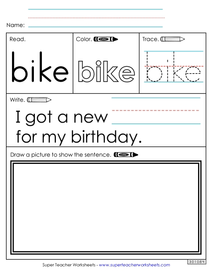 Worksheet 3: Bike Worksheet 3: Bike