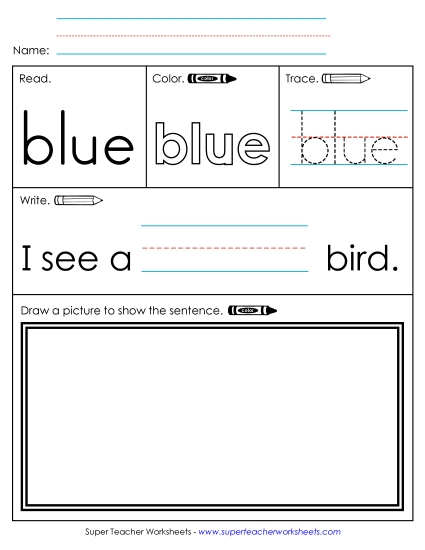 Worksheet 3: Blue