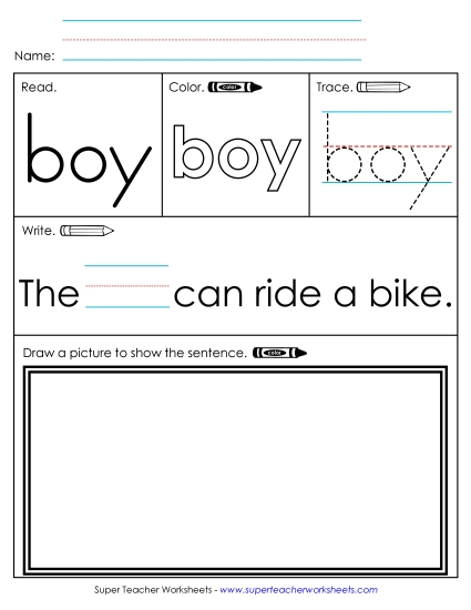 Worksheet 3: Boy Worksheet 3: Boy