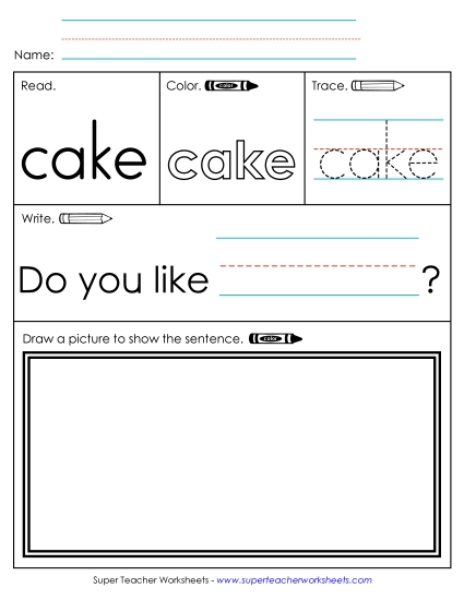 Worksheet 3: Cake Worksheet 3: Cake