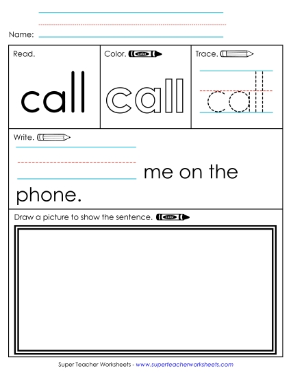 Worksheet 3: Call Worksheet 3: Call