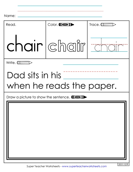 Worksheet 3: Chair Worksheet 3: Chair