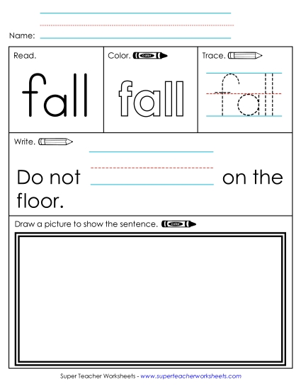 Worksheet 3: Fall Worksheet 3: Fall