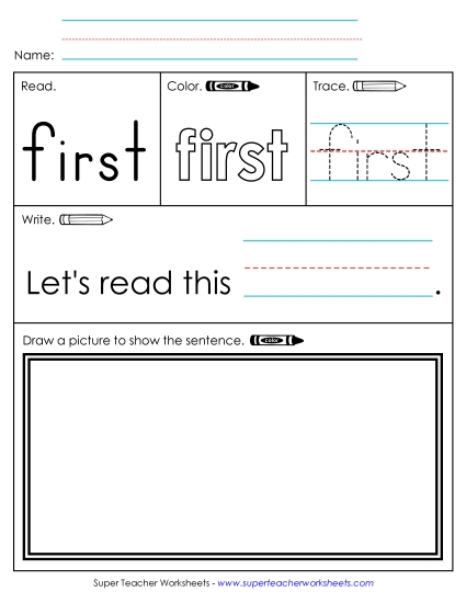 Worksheet 3: First