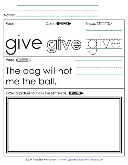 Worksheet 3: Give Worksheet 3: Give