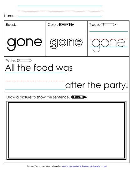 Worksheet 3: Gone Worksheet 3: Gone