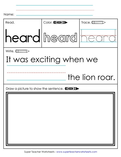 Worksheet 3: Heard Worksheet 3: Heard