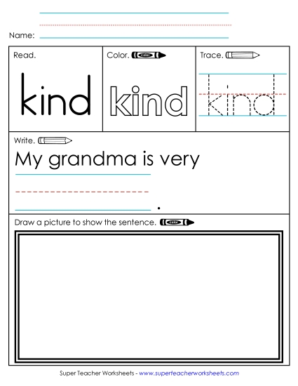 Worksheet 3: Kind Worksheet 3: Kind