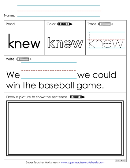 Worksheet 3: Knew Worksheet 3: Knew
