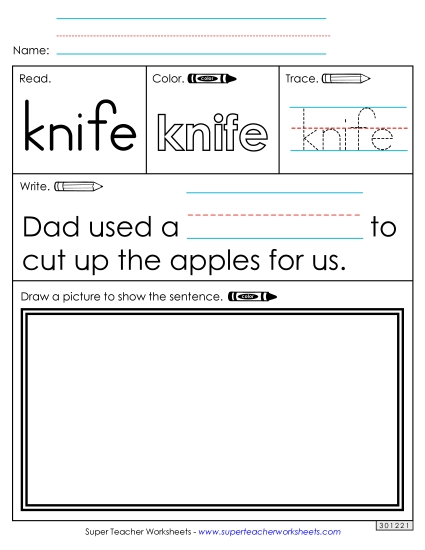 Worksheet 3: Knife Worksheet 3: Knife
