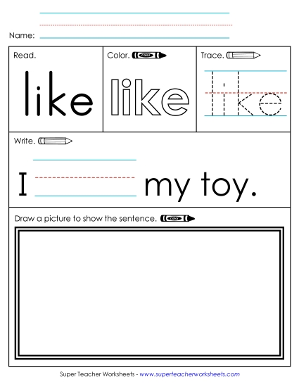 Worksheet 3: Like