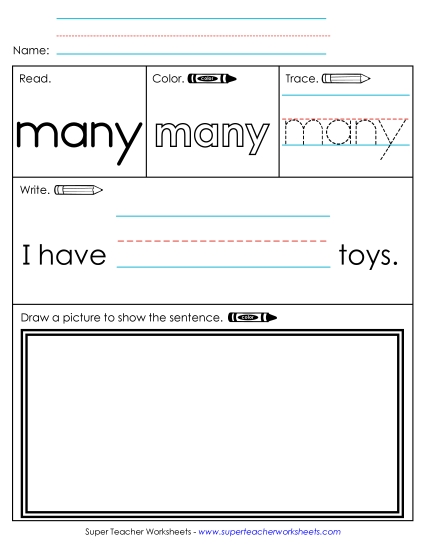 Worksheet 3: Many Worksheet 3: Many
