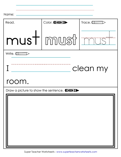 Worksheet 3: Must Worksheet 3: Must