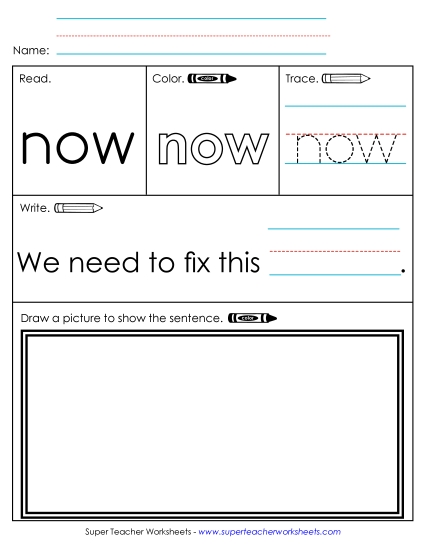 Worksheet 3: Now Worksheet 3: Now
