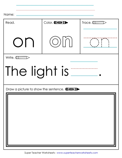 Worksheet 3: On Worksheet 3: On
