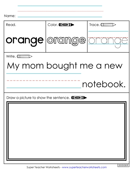 Worksheet 3: Orange Worksheet 3: Orange