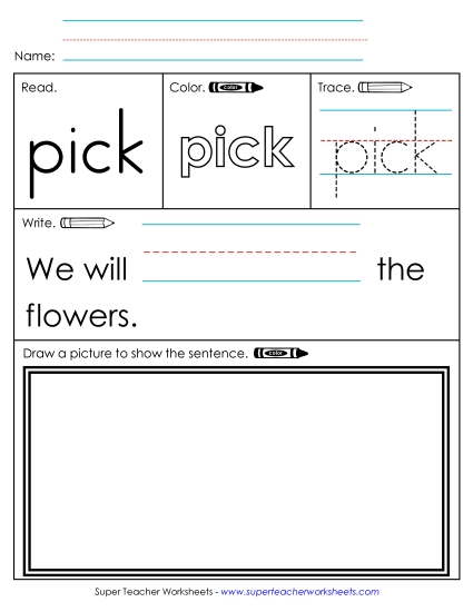 Worksheet 3: Pick Worksheet 3: Pick