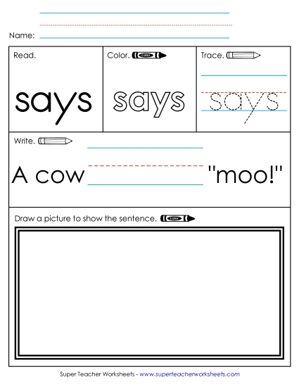Worksheet 3: Says Worksheet 3: Says