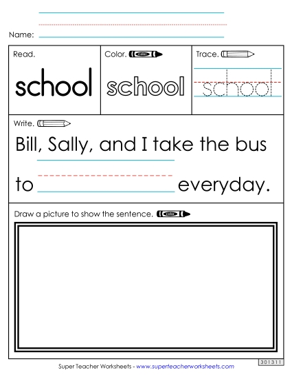 Worksheet 3: School Worksheet 3: School