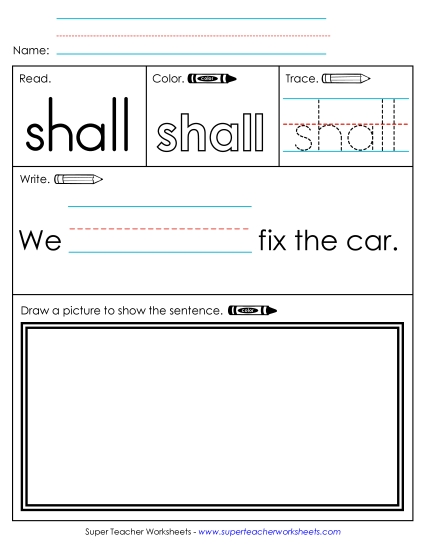Worksheet 3: Shall Worksheet 3: Shall