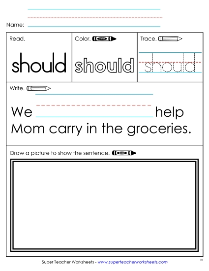 Worksheet 3: Should Worksheet 3: Should