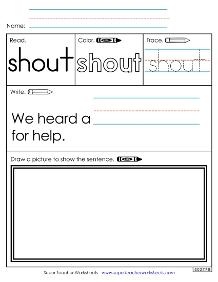 Worksheet 3: Shout Worksheet 3: Shout