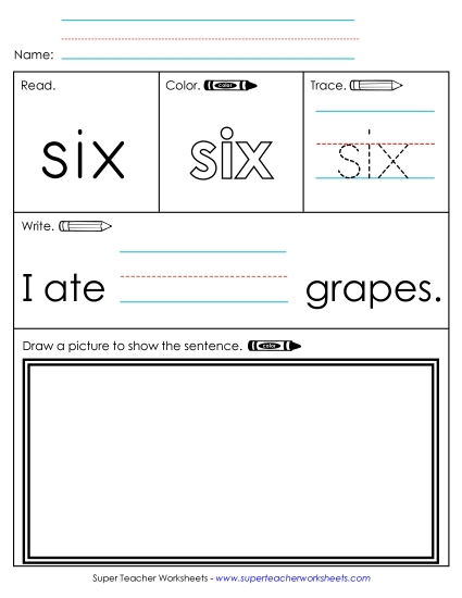 Worksheet 3: Six Worksheet 3: Six