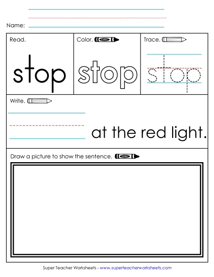 Worksheet 3: Stop Worksheet 3: Stop
