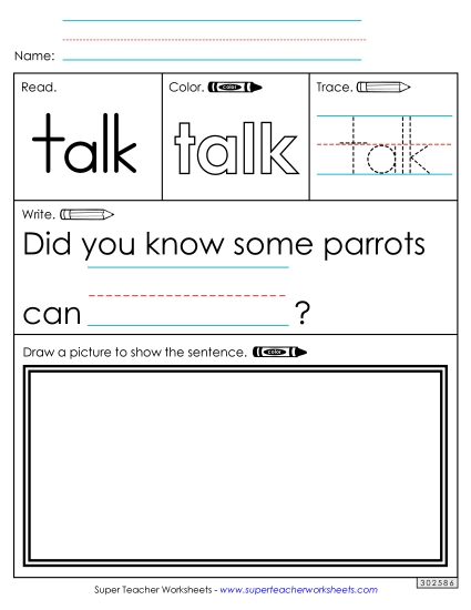 Worksheet 3: Talk Worksheet 3: Talk