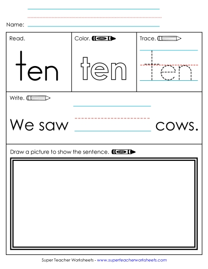Worksheet 3: Ten