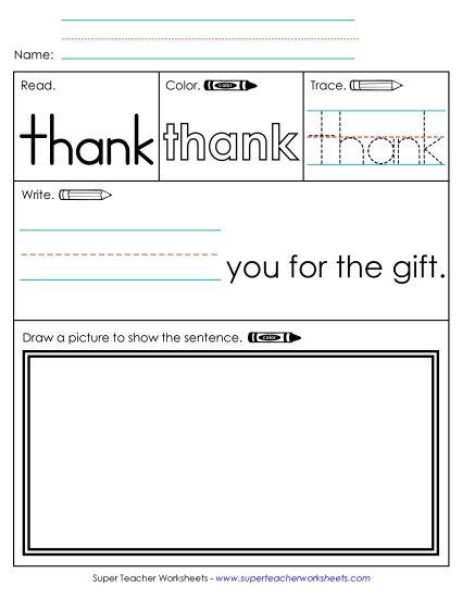 Worksheet 3: Thank Worksheet 3: Thank
