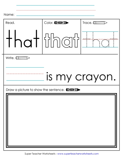 Worksheet 3: That Worksheet 3: That
