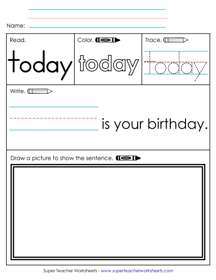 Worksheet 3: Today