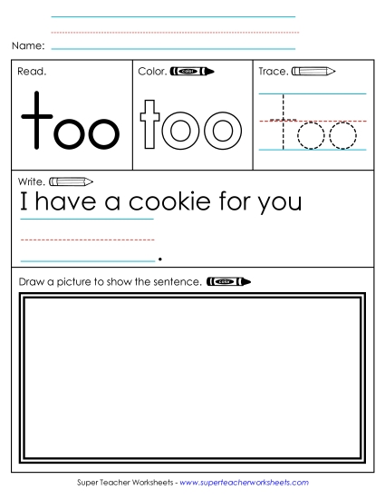 Worksheet 3: Too Worksheet 3: Too