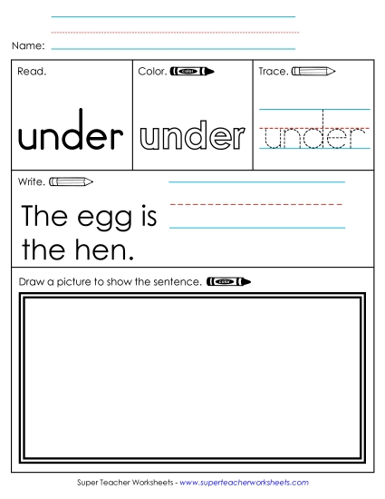 Worksheet 3: Under Worksheet 3: Under