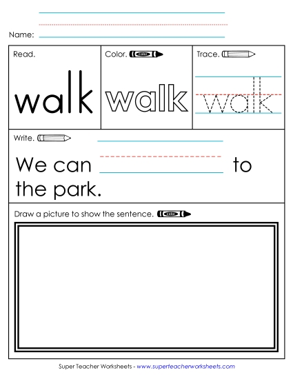 Worksheet 3: Walk Worksheet 3: Walk