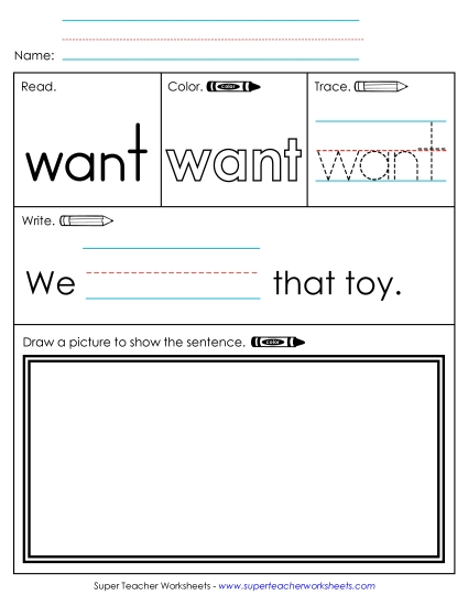 Worksheet 3: Want Worksheet 3: Want