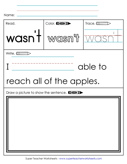 Worksheet 3: Wasn't Worksheet 3: Wasn't
