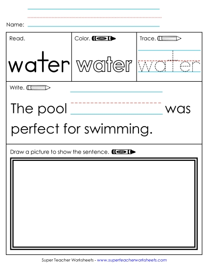 Worksheet 3: Water Worksheet 3: Water