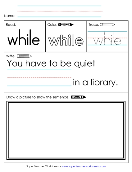 Worksheet 3: While