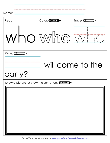 Worksheet 3: Who Worksheet 3: Who