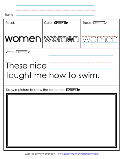 Worksheet 3: Women Worksheet 3: Women