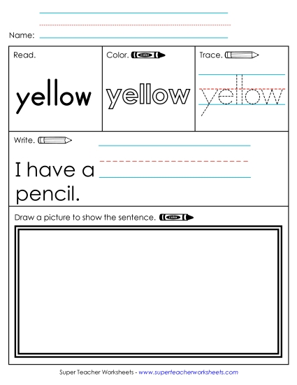 Worksheet 3: Yellow Worksheet 3: Yellow