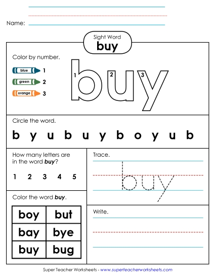 Worksheet 4: Buy Worksheet 4: Buy
