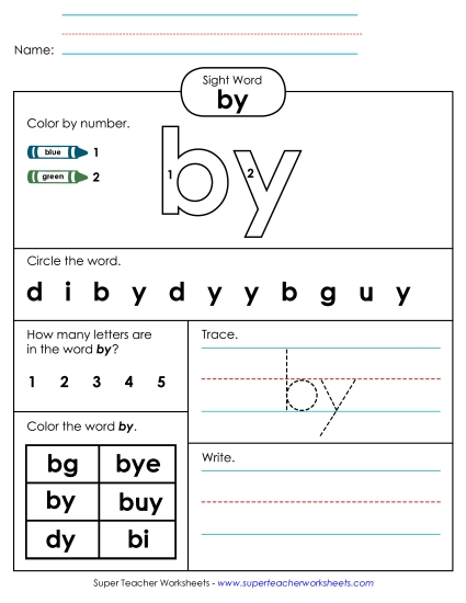 Worksheet 4: By