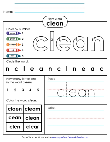 Worksheet 4: Clean Worksheet 4: Clean