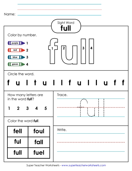 Worksheet 4: Full Worksheet 4: Full