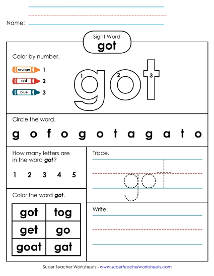 Worksheet 4: Got Worksheet 4: Got
